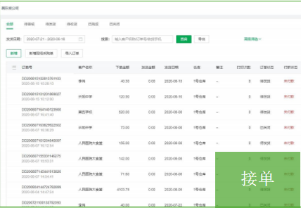 人工录单效果